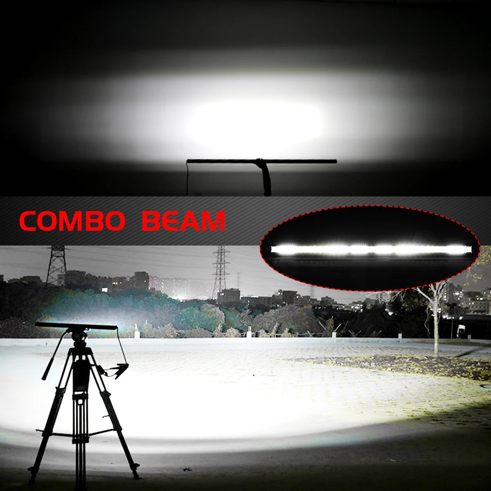 Rugged Road 10D LED Light Bar – Ultra Bright 4x4 Offroad Driving Lights (20–30 inch)