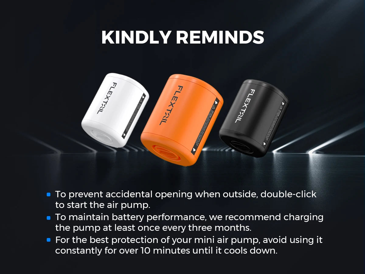 Tiny Portable Air Pump – Ultra-Compact Camping & 4WD Inflator (Rechargeable + LED Light Option)