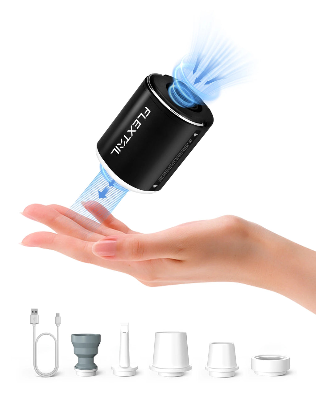 Tiny Portable Air Pump – Ultra-Compact Camping & 4WD Inflator (Rechargeable + LED Light Option)