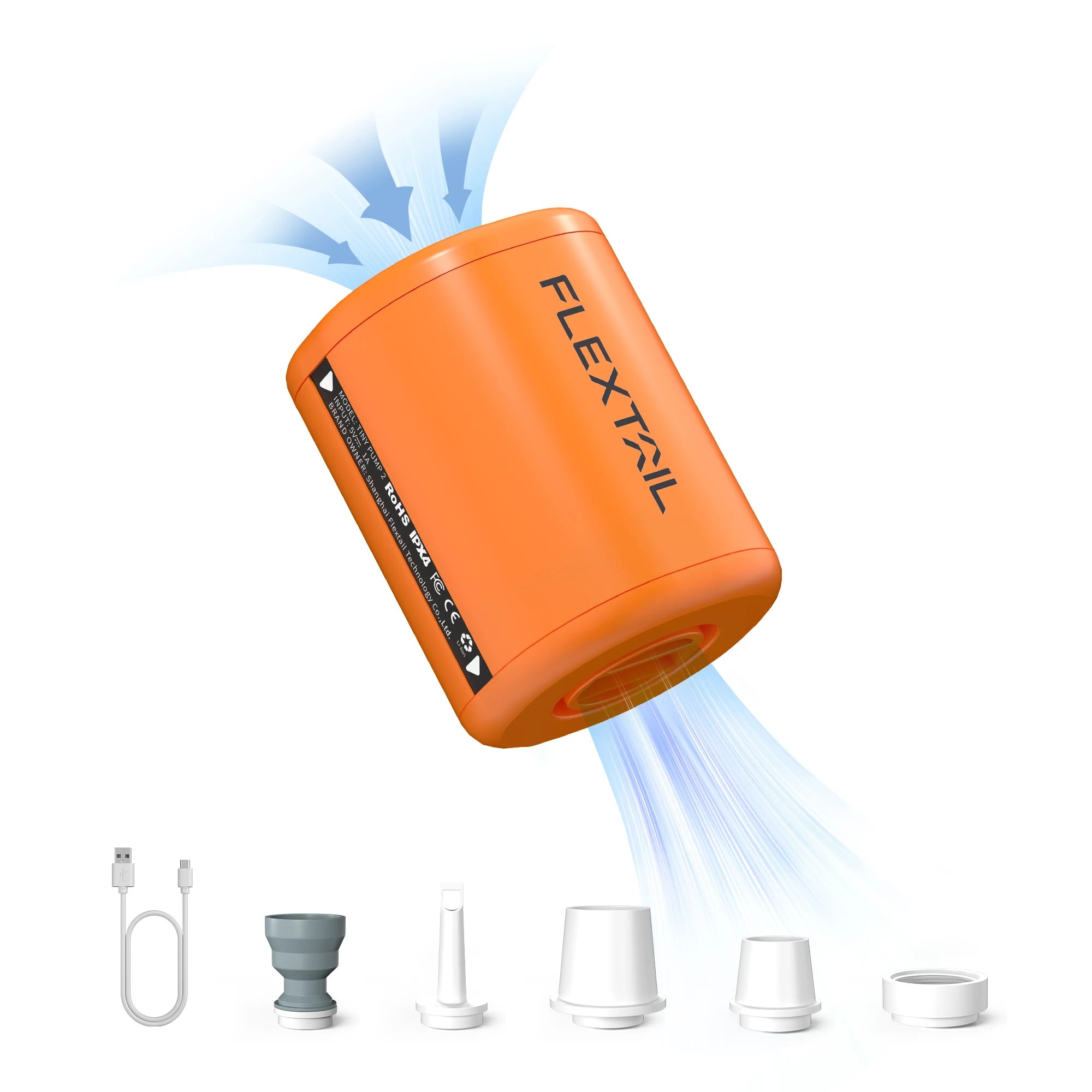 Tiny Portable Air Pump – Ultra-Compact Camping & 4WD Inflator (Rechargeable + LED Light Option)