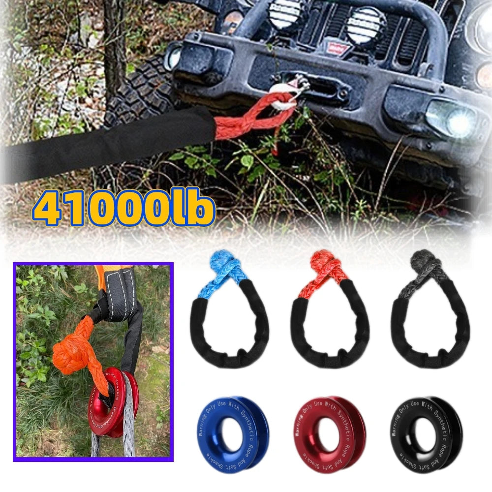 Rugged Road Soft Shackle + Recovery Ring Kit”
