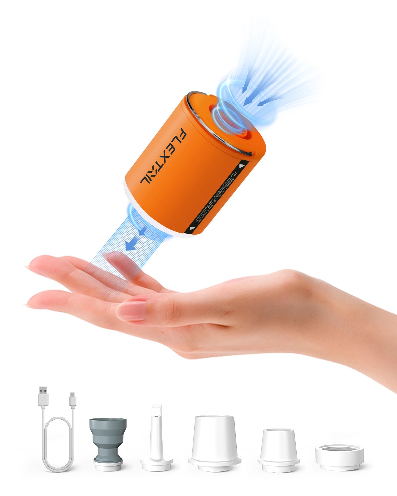 Tiny Portable Air Pump – Ultra-Compact Camping & 4WD Inflator (Rechargeable + LED Light Option)