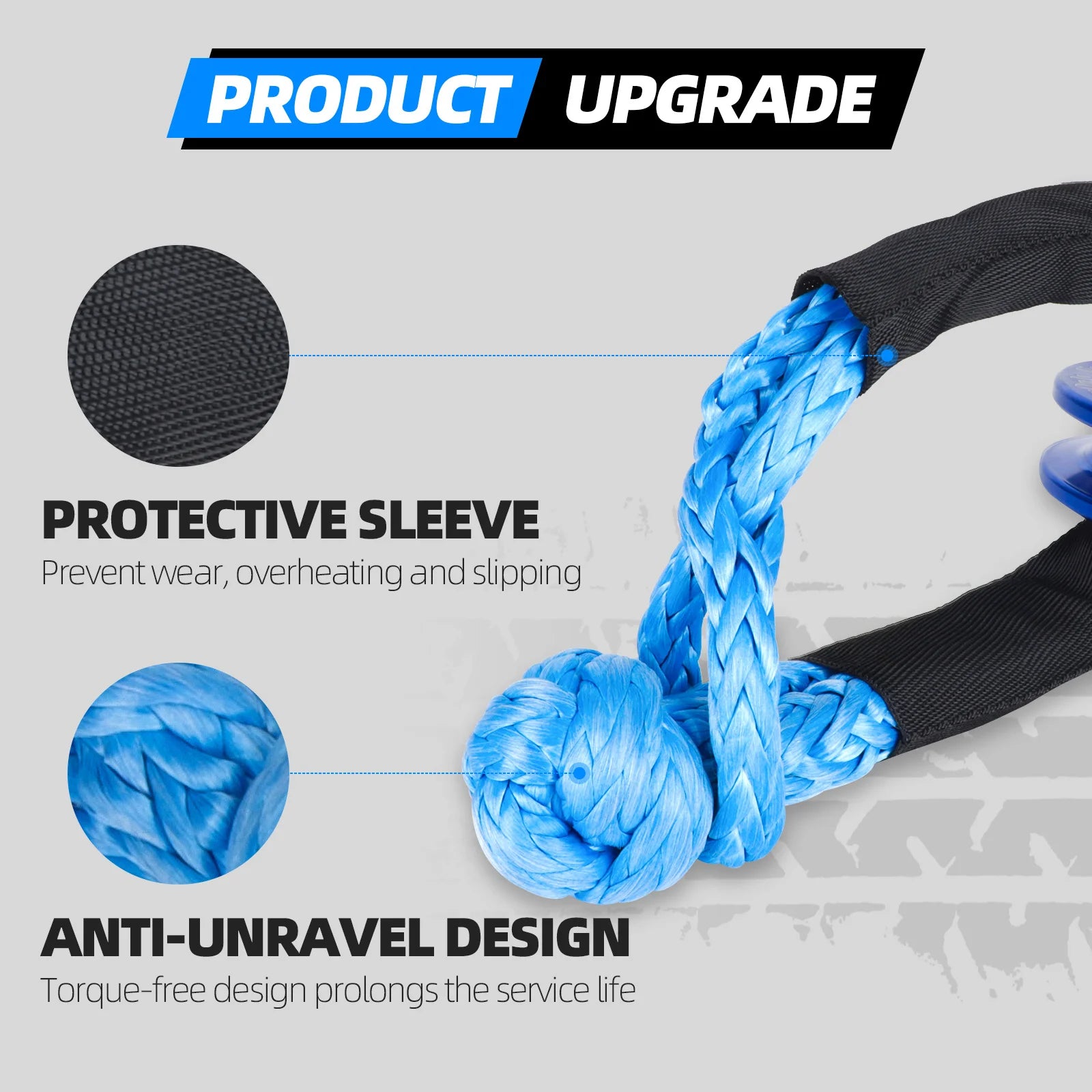 Rugged Road Soft Shackle + Recovery Ring Kit”