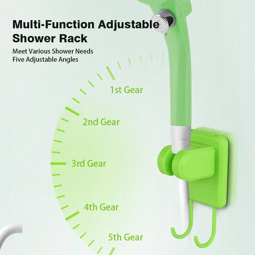 Rugged Road camping shower pump with Full Screen Intelligent Digital Display Adjustable 6000mAh Shower Kit