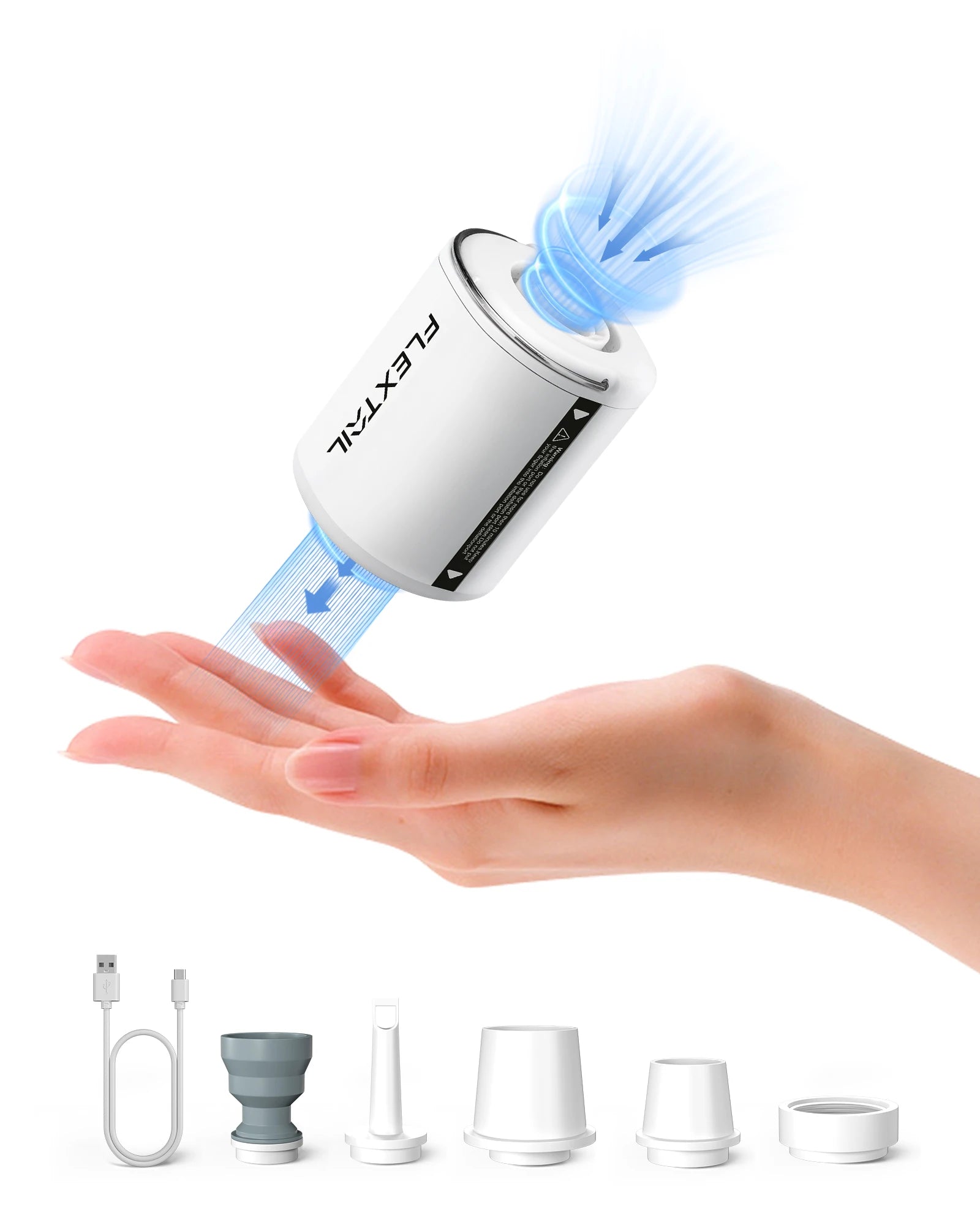 Tiny Portable Air Pump – Ultra-Compact Camping & 4WD Inflator (Rechargeable + LED Light Option)
